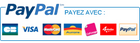 BanniÃ¨re Paypal rectangulaire avec logos des cartes de crÃ©dit
